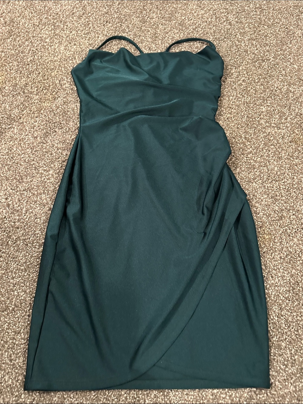 Windsor Strapless Dark Green Bodycon Dress